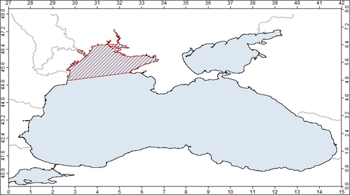 Zaitsev Y P B G Alexandrov 1998 map.png